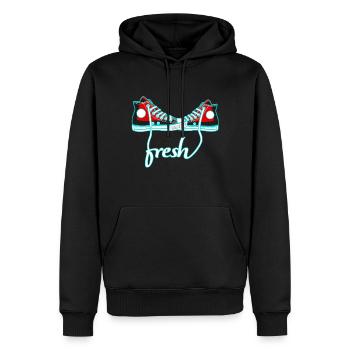 Sneakers - Men’s Premium Organic Hoodie - black - Front - Nico (187cm)