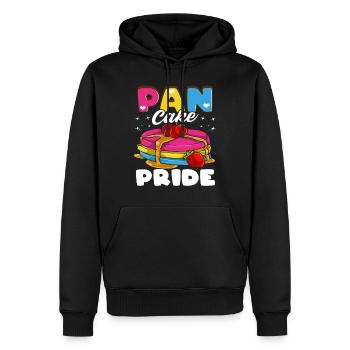 Pansexual Pan Cake Pun Pansexual Parody - Men’s Premium Organic Hoodie - black - Front - Nico (187cm)