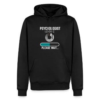 Psychologe - Männer Premium Bio Hoodie - Schwarz - Vorne - Nico (187cm)