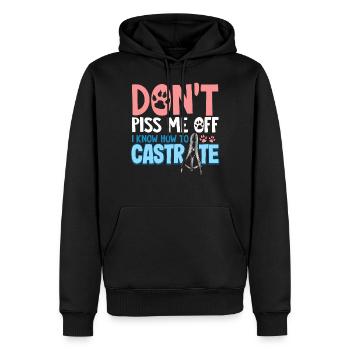 Veterinarian Castration Animal Doctor Castrate Jok - Men’s Premium Organic Hoodie - black - Front - Nico (187cm)