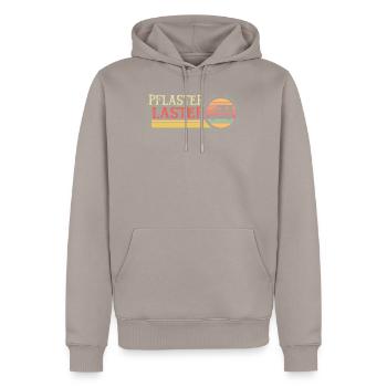 Pflaster Laster Sanitäter Rettungswagen - Männer Premium Bio Hoodie - Taupe - Vorne - Nico (187cm)