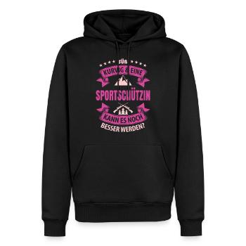 Schießstand Sportschütze Sportschützin Schießsport - Männer Premium Bio Hoodie - Schwarz - Vorne - Nico (187cm)
