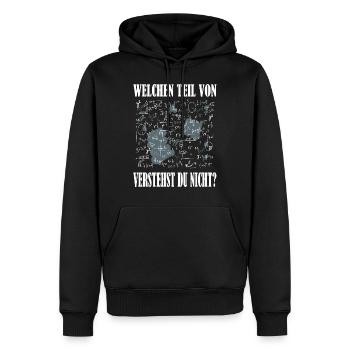 Mathematik Student Geschenkidee Lehrer Geschenk - Männer Premium Bio Hoodie - Schwarz - Vorne - Nico (187cm)