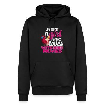 Film - Sweat à capuche Premium bio Homme - noir - Devant - Nico (187cm)