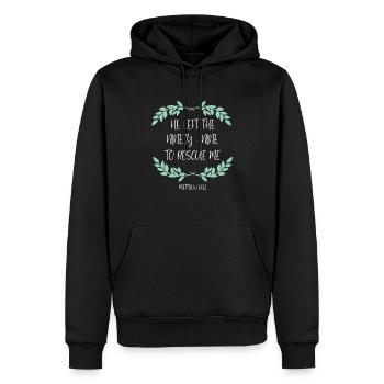 Il a quitté le 99 pour me sauver Matthew Christian - Sweat à capuche Premium bio Homme - noir - Devant - Nico (187cm)