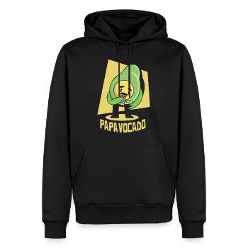 Père Papa Papa Cadeau Avocat Papa Cadeau - Sweat à capuche Premium bio Homme - noir - Devant - Nico (187cm)