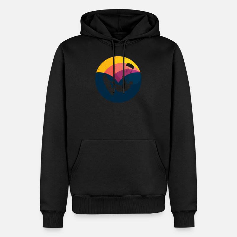 Kite Kiteboarding Kitesurfer Kiteboarding Gift - Sweat à capuche Premium bio Homme - noir
