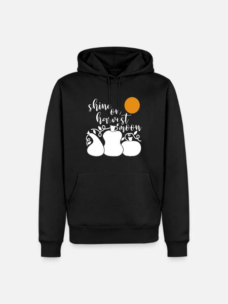 Shine on harvest moon - Men’s Premium Organic Hoodie - black