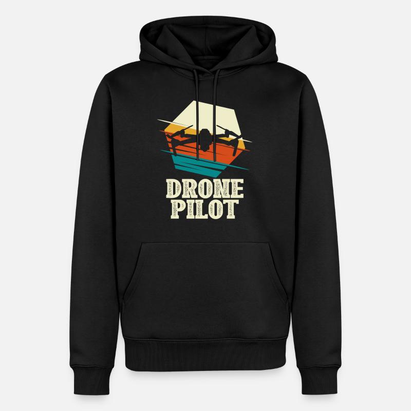 Drone Pilot - Quadcopter Multicopter - Männer Premium Bio Hoodie - Schwarz