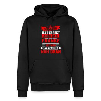 Perfekter Franke Fränkisch Franken Oberfranken Lus - Männer Premium Bio Hoodie - Schwarz - Vorne - Nico (187cm)