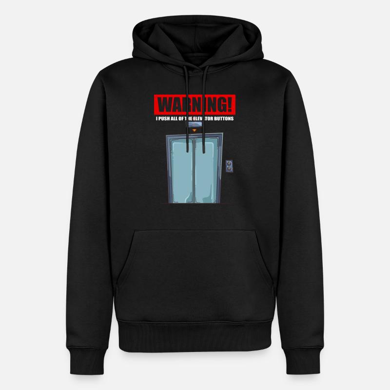 Aufzug Mechaniker Techniker Rolltreppe - Männer Premium Bio Hoodie - Schwarz