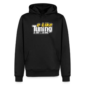 E-Bike Tuning Is Not A Crime Ebike EMTB MTB Tuner - Men’s Premium Organic Hoodie - black - Front - Nico (187cm)