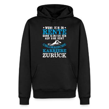 Rettungsschwimmer,schwimmlehrer,Schwimmbad Designs - Männer Premium Bio Hoodie - Schwarz - Vorne - Nico (187cm)