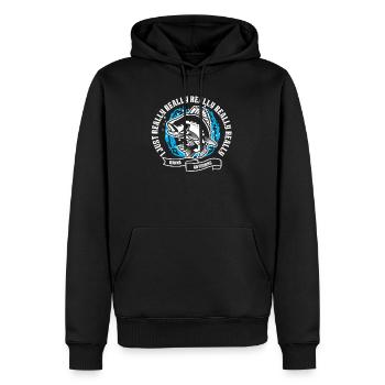 Fischen Fischer Angeln Fisch Geburtstag Geschenk - Männer Premium Bio Hoodie - Schwarz - Vorne - Nico (187cm)