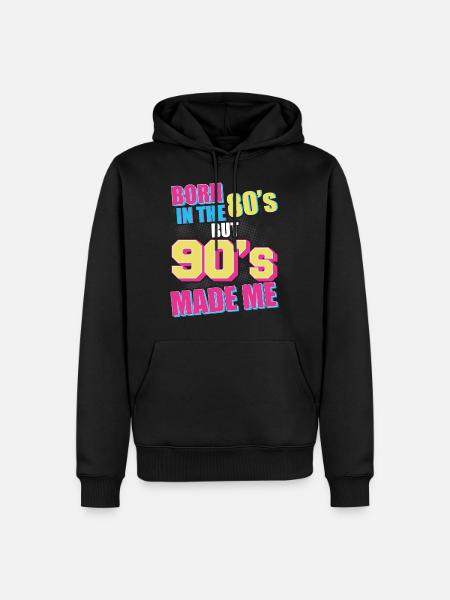 90er Jahre 90er Jahre Kostüm 90er Mode 90er Party - Männer Premium Bio Hoodie - Schwarz