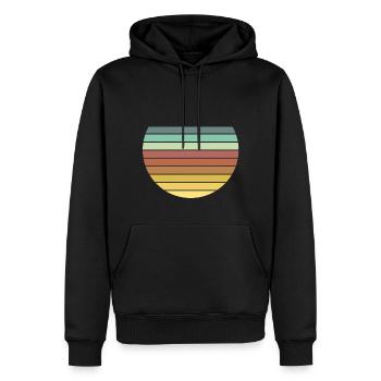 Cercles - Sweat à capuche Premium bio Homme - noir - Devant - Nico (187cm)