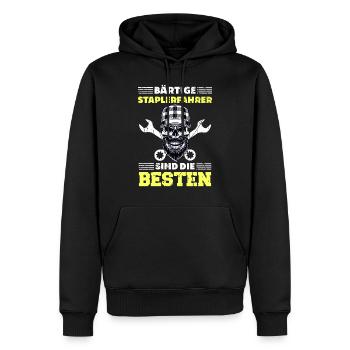 Lagerist Fachlagerist Logistiker Lagerarbeiter - Männer Premium Bio Hoodie - Schwarz - Vorne - Nico (187cm)