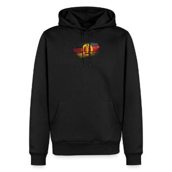 Vorwärts immer rückwärts nimmer2 - Männer Premium Bio Hoodie - Schwarz - Vorne - Nico (187cm)