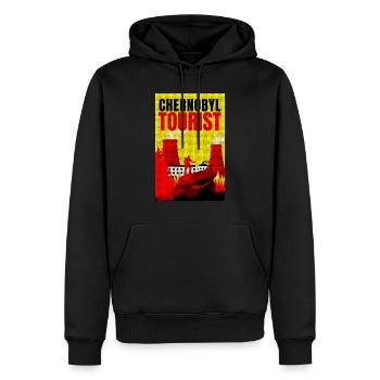 Chemise Tchernobyl 1986 - Sweat à capuche Premium bio Homme - noir - Devant - Nico (187cm)
