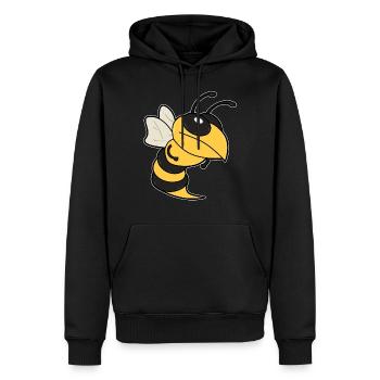 Frelon de dessin animé - Sweat à capuche Premium bio Homme - noir - Devant - Nico (187cm)