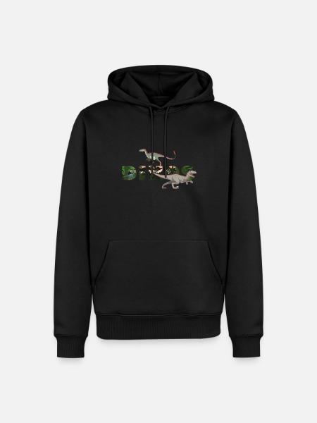 Dinosaur Dinos Tyrannosaurus Allosaurus - Herre Premium økologisk hoodie - sort