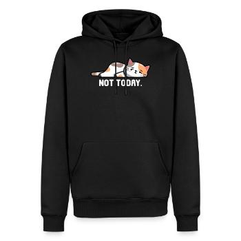 Cat Lazy Cat - Cute Cats Gift Xmas - Männer Premium Bio Hoodie - Schwarz - Vorne - Nico (187cm)