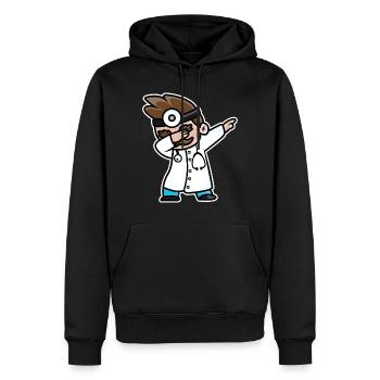 Funny doctor doctor dab trend dabbing dance - Men’s Premium Organic Hoodie - black - Front - Nico (187cm)