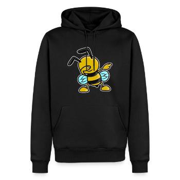 Bee dabbing cool trend dab dance beekeeper gift - Men’s Premium Organic Hoodie - black - Front - Nico (187cm)