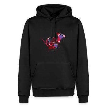 French Horn - Männer Premium Bio Hoodie - Schwarz - Vorne - Nico (187cm)