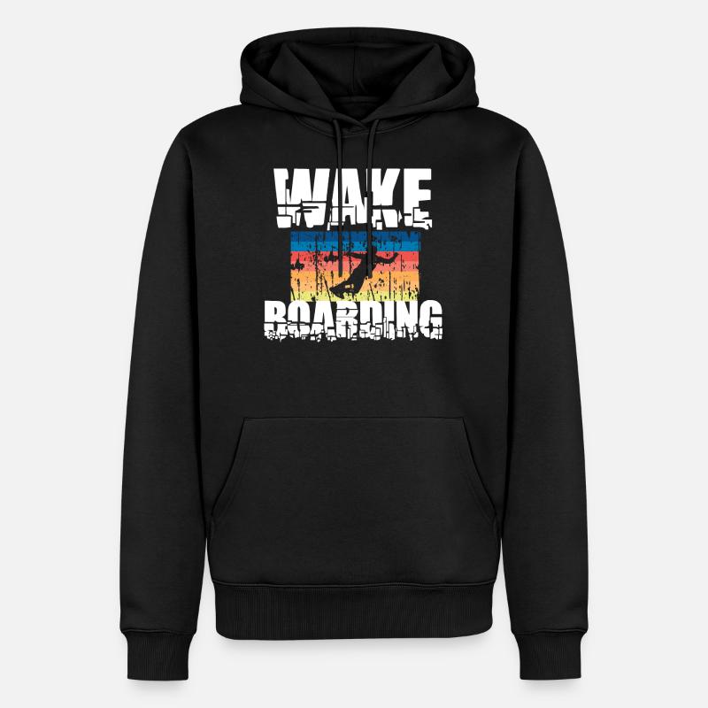 Wakeboard Wakeboard - Sweat à capuche Premium bio Homme - noir