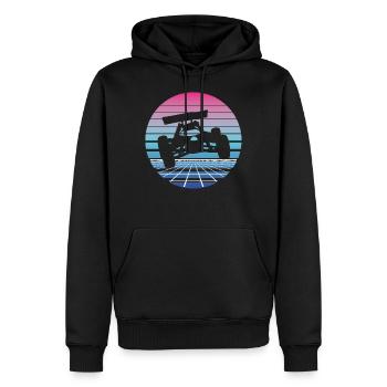 RC Auto Car Modellauto Modellbau Vaporwave - Männer Premium Bio Hoodie - Schwarz - Vorne - Nico (187cm)