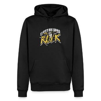 Électricien électrique électrique technologie flash cadeau - Sweat à capuche Premium bio Homme - noir - Devant - Nico (187cm)