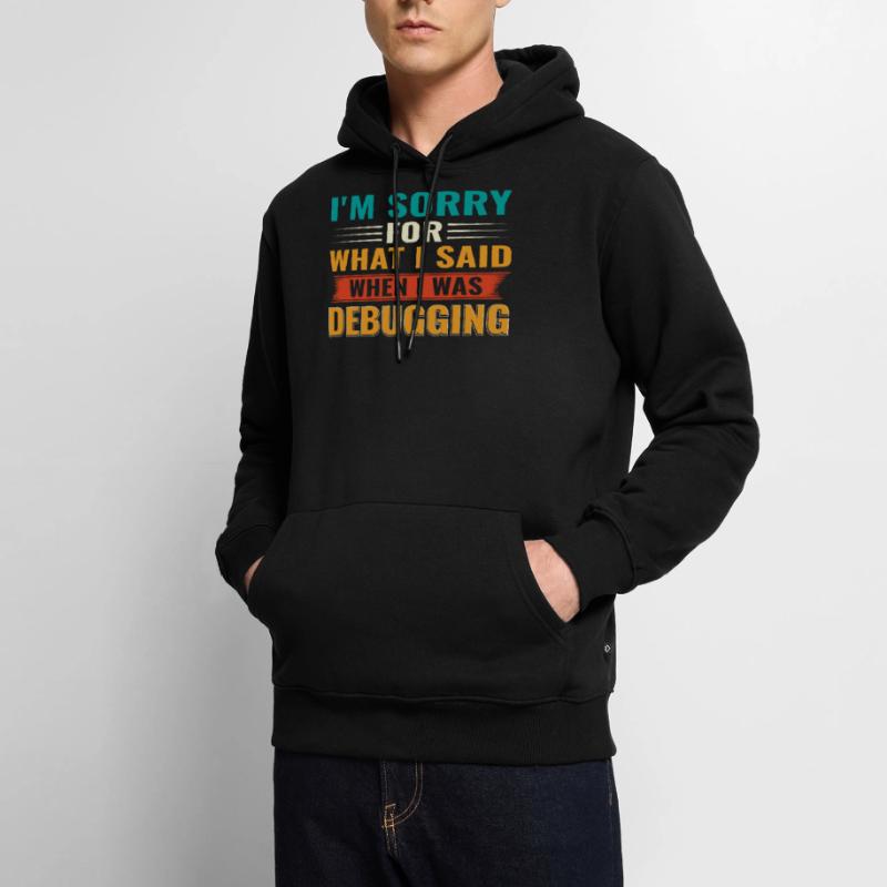 Debugging Nerd Computer Programmer IT Men’s Premium Organic Hoodie