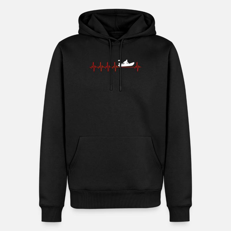 DINGHY - Männer Premium Bio Hoodie - Schwarz