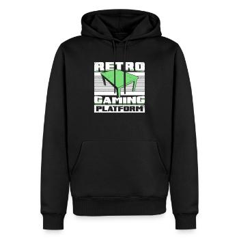 Cadeau de joueur de plateau de jeu de société de table - Sweat à capuche Premium bio Homme - noir - Devant - Nico (187cm)