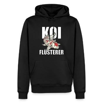lustiges Koi Kois Koi Flüsterer Karpfen Geschenk - Männer Premium Bio Hoodie - Schwarz - Vorne - Nico (187cm)