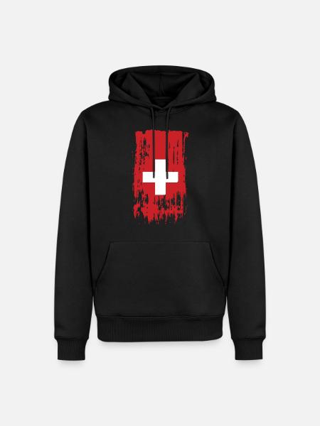 Switzerland Switzerland Switzerland - Men’s Premium Organic Hoodie - black