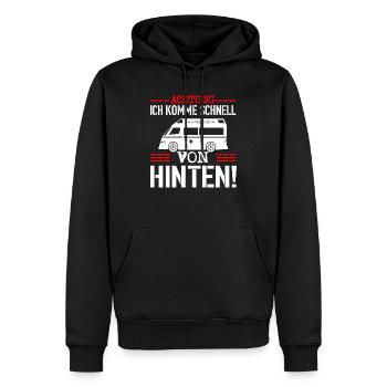 Achtung Sanitäter Rettungswagen Notarzt - Männer Premium Bio Hoodie - Schwarz - Vorne - Nico (187cm)