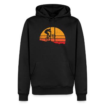 Dirt Bike Dirt Bikes Vélo Dirt Bike - Sweat à capuche Premium bio Homme - noir - Devant - Nico (187cm)