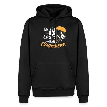 Paragliding Gleitschirm Paragleiter Paraglider - Männer Premium Bio Hoodie - Schwarz - Vorne - Nico (187cm)
