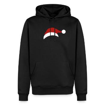 Bonnet de Noel Noël X-Mas - Sweat à capuche Premium bio Homme - noir - Devant - Nico (187cm)