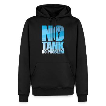 No Tank No Problem Apnée Plongée Apnée - Sweat à capuche Premium bio Homme - noir - Devant - Nico (187cm)