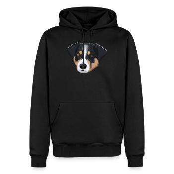 idée cadeau appenzeller sennenhund - Sweat à capuche Premium bio Homme - noir - Devant - Nico (187cm)