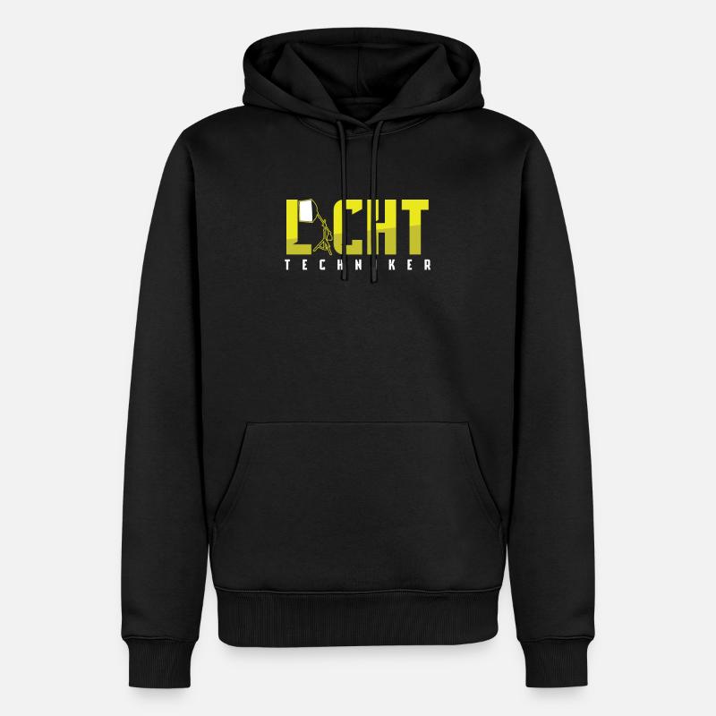 Lichttechniker Bühne Licht Lichttechnik Geschenk - Männer Premium Bio Hoodie - Schwarz