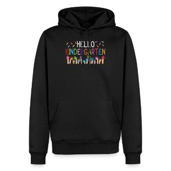 Kindergarten Hort Kindertagesstädte - Männer Premium Bio Hoodie - Schwarz - Vorne - Nico (187cm)