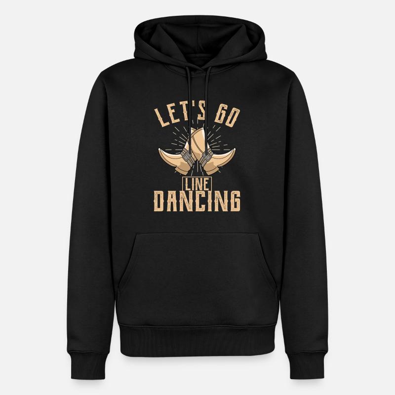 Danse en ligne - Sweat à capuche Premium bio Homme - noir