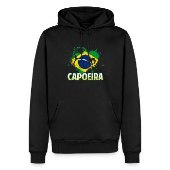 Capoeira Atlethical Brésil Art Martial - Sweat à capuche Premium bio Homme - noir - Devant - Nico (187cm)