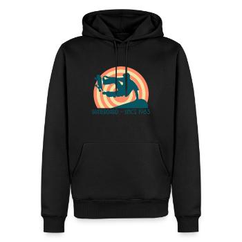 Skateboard depuis 1983 - Sweat à capuche Premium bio Homme - noir - Devant - Nico (187cm)
