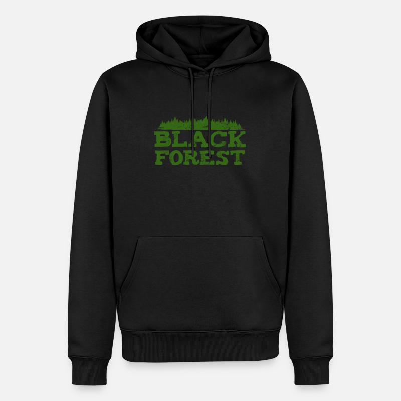 Schwarzwald Design - Männer Premium Bio Hoodie - Schwarz