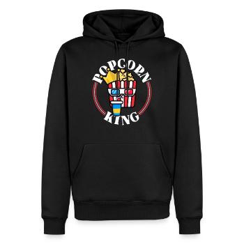 Filmliebhaber Geschenke Männer lustige Popcorn-Hemden - Männer Premium Bio Hoodie - Schwarz - Vorne - Nico (187cm)
